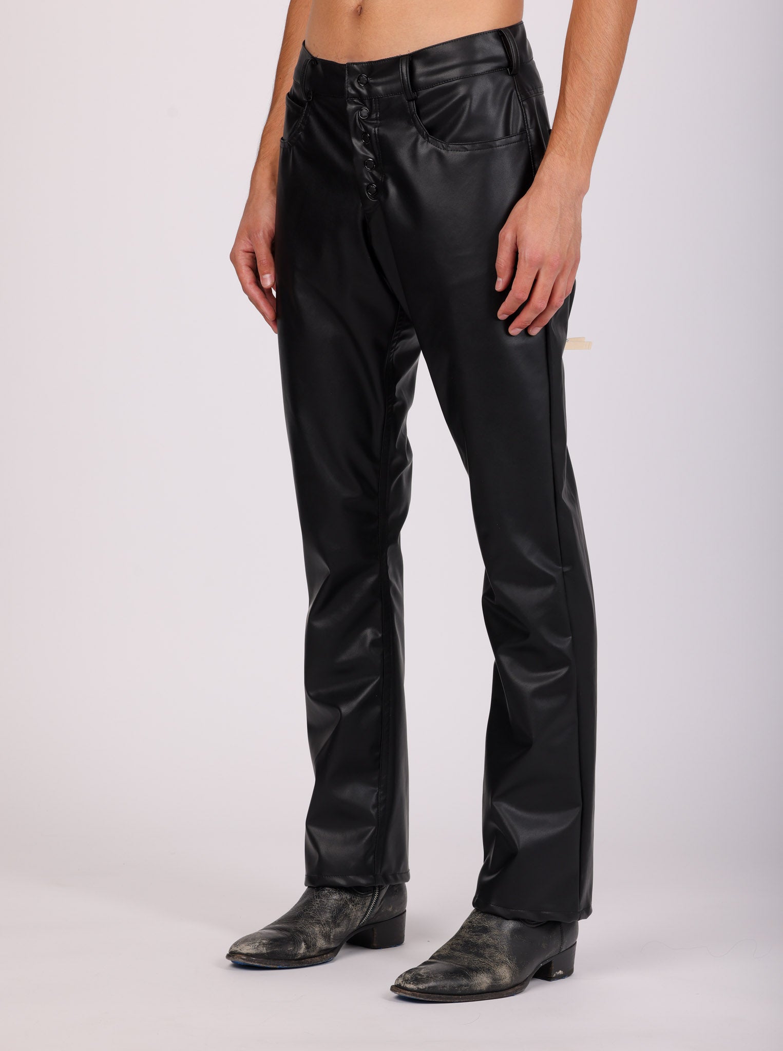 Rockstar Leather Look Trousers - LJ's Ladies Boutique